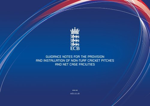 guidance notes for the provision and installation of non-turf ... - Ecb