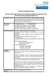 NHS South of England Letterhead - South Central - Oxford Deanery