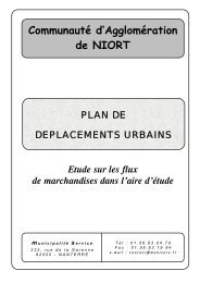 Étude marchandises - Communauté d'Agglomération de Niort