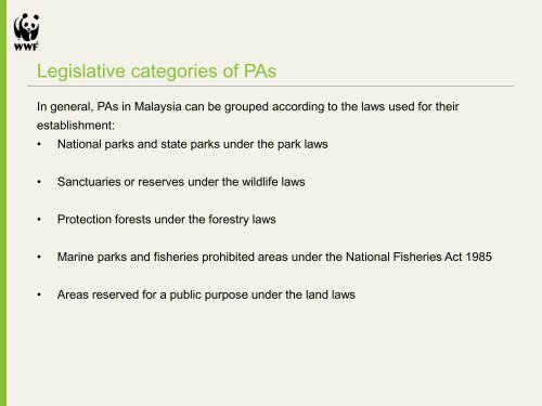 Protected Areas Master List - NRE