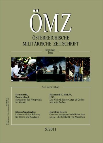 Strukturen der Weltpolitik im Wandel - Österreichs Bundesheer