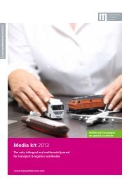 Media kit 2013 - ITJ | Transport Journal