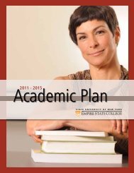 Academic Plan 2011-2015 (PDF 524kB) - SUNY Empire State College