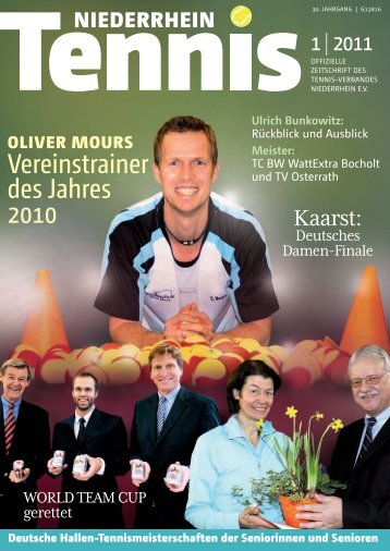 Vereinstrainer des Jahres 2010 - Tennis-Verband Niederrhein e.V.