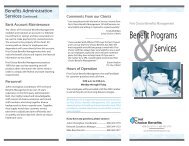 Benefit Programs Services - Beloit Health System