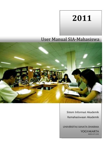 Manual SIA Kemahasiswaan Akademik - Universitas Sanata Dharma