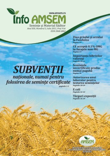 Revista Info-AMSEM Nr. 3 / 2011