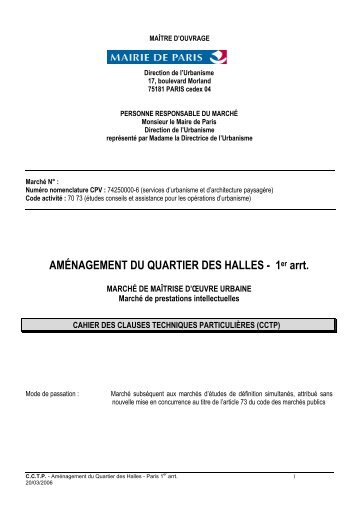 DU05-0040 CCTP Maitrise d'oeuvre urbaine - Association Accomplir