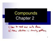 Compounds Chapter 2 Compounds Chapter 2