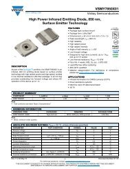 VSMY7850X01 High Power Infrared Emitting Diode, 850 ... - Vishay