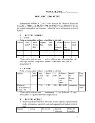 Declaratie de avere - Spital Moinesti