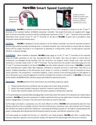 Merlin Smart Speed Controller Instructions - Veco NA
