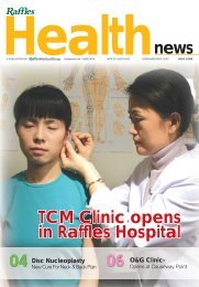 TCM Clinic opens in Raffles Hospital - Raffles Medical Group