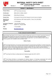 Download FoodGrade Anti-Seize Material Safety Data Sheet (MSDS)