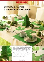 Description du projet Set de table Ã©lan et sapin - Creavenue