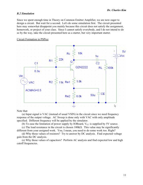 Common-Emitter Amplifier - MWFTR