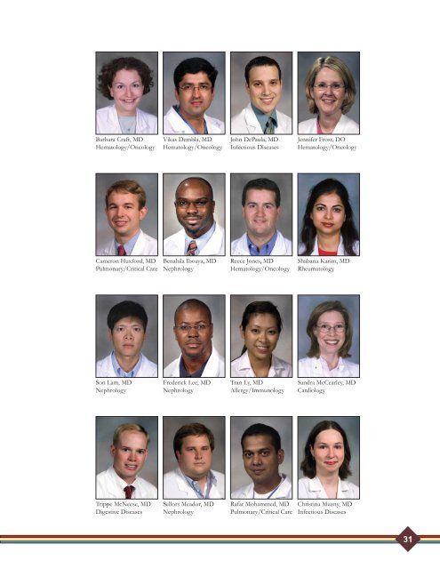 Fiscal Year 2007 - Department of Medicine - University of ...