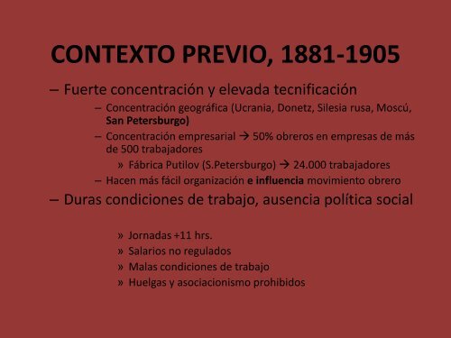 PresentaciÃ³n powerpoint RevoluciÃ³n Rusa y URSS, 1905-1939