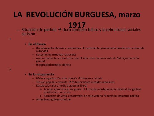 PresentaciÃ³n powerpoint RevoluciÃ³n Rusa y URSS, 1905-1939