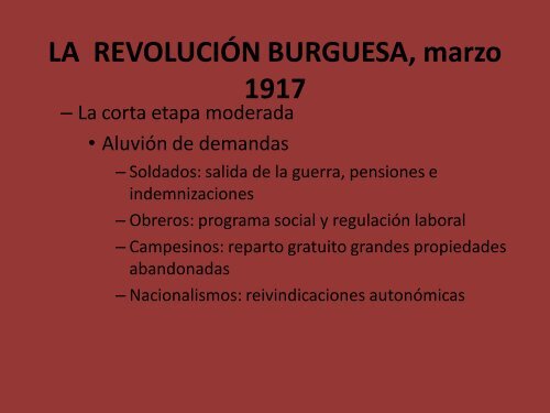 PresentaciÃ³n powerpoint RevoluciÃ³n Rusa y URSS, 1905-1939