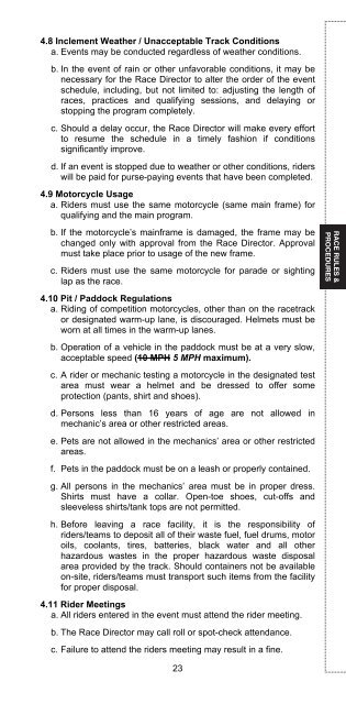 2013 AMA Supercross an FIM World Championship Rulebook