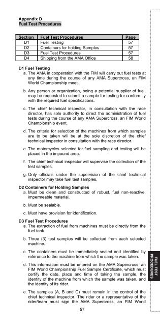 2013 AMA Supercross an FIM World Championship Rulebook