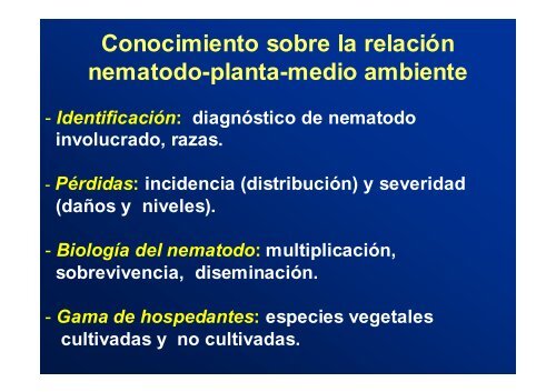 Manejo Integrado de los Nematodos de la Papa