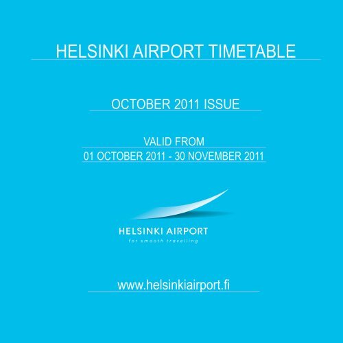 HELSINKI AIRPORT TIMETABLE - Helsinki-Vantaa