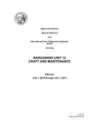 bargaining unit 12 craft and maintenance - Dpa - State of California