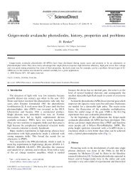 Geiger-mode avalanche photodiodes, history, properties and ...