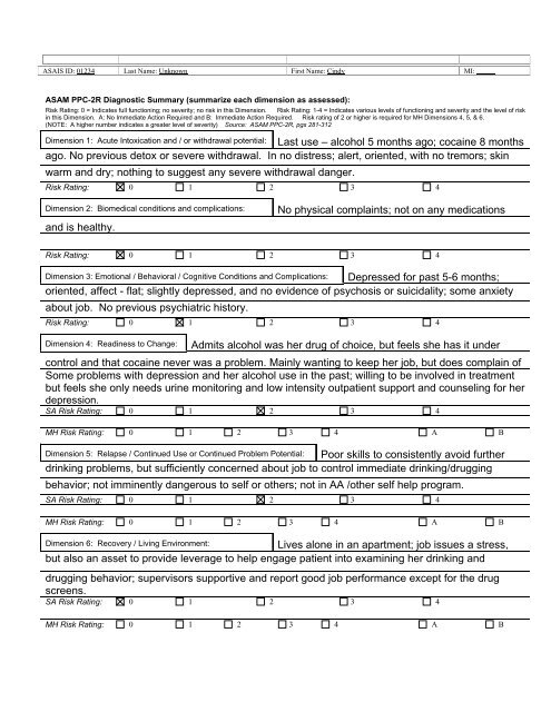 Asam Dimensions Chart