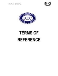 Terms of Reference - Eastern Cape Development Corporation