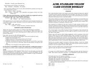 ACBL STANDARD YELLOW CARD SYSTEM BOOKLET - Bridge Guys