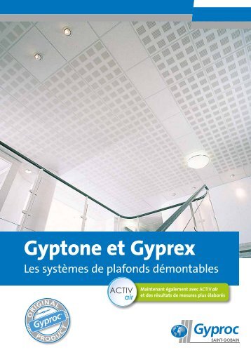 Gyptone et Gyprex - Gyproc