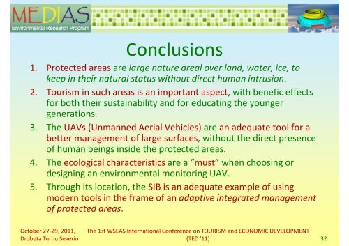 TED11- final - Nedelcut - UAVs and the management of ... - Wseas.us
