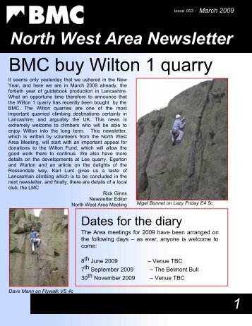 BMC buy Wilton 1 quarry - The British Mountaineering Council