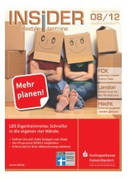 INSiDER - MAGAZIN INSIDER - Kaiserslautern