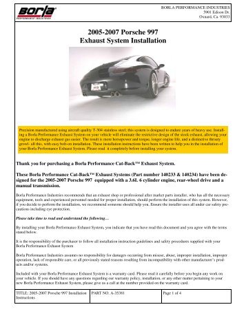 140233 - Installation Instructions (PDF) - Auto Parts Network