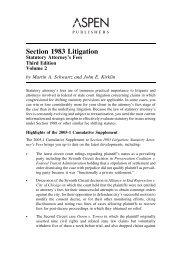 Section 1983 Litigation - Aspen Publishers