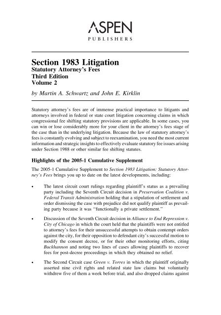 SECTION 1983 LITIGATION THIRD EDITION visual data 7
