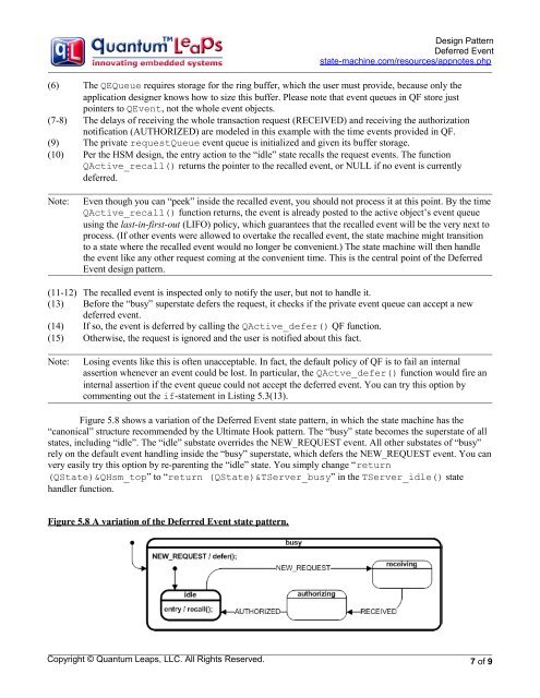 Deferred Event - Quantum Leaps