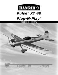 HAN 9 Pulse XT PNP Manual - Hangar 9