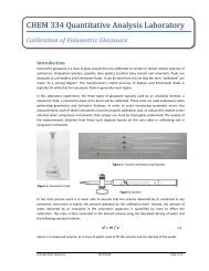 Calibration of Volumetric Glassware - Colorado State University