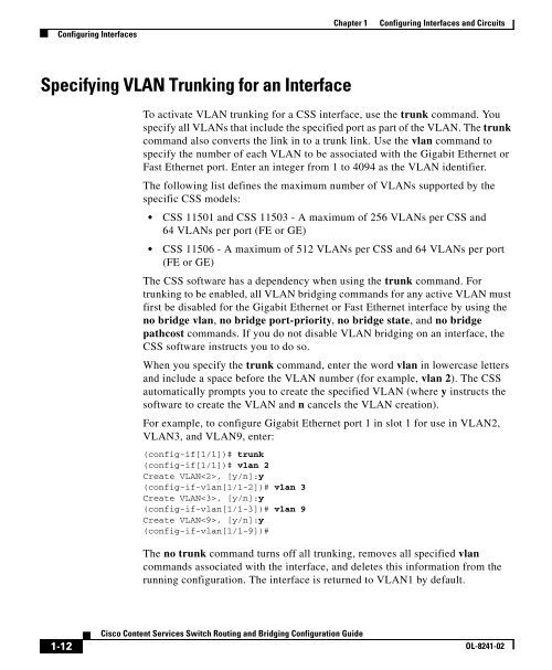 Cisco Content Services Switch Routing and Bridging Configuration ...