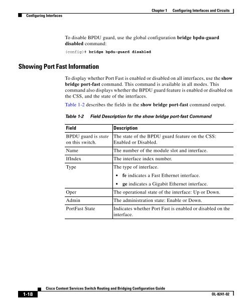 Cisco Content Services Switch Routing and Bridging Configuration ...