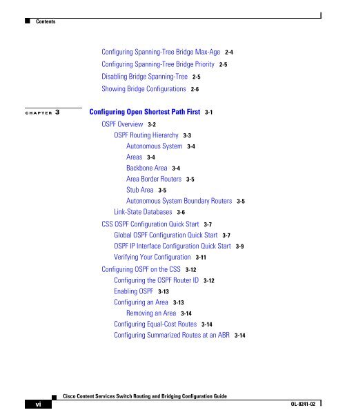 Cisco Content Services Switch Routing and Bridging Configuration ...