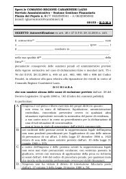 Facsimile Autocertificazione Ditta - Carabinieri