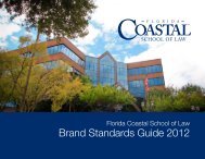 Brand Standards Guide 2012 - Florida Coastal School of Law