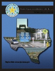 manual del conductor en texas - Texas Department of Public Safety