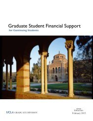 Graduate Student Financial Support for Continuing Students